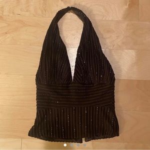 Cache beaded halter top